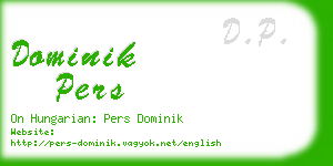 dominik pers business card